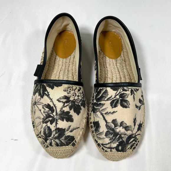 Gucci Herbarium Floral Canvas Espadrille Flats Womens‎ 36 (US 6) - Picture 4 of 12